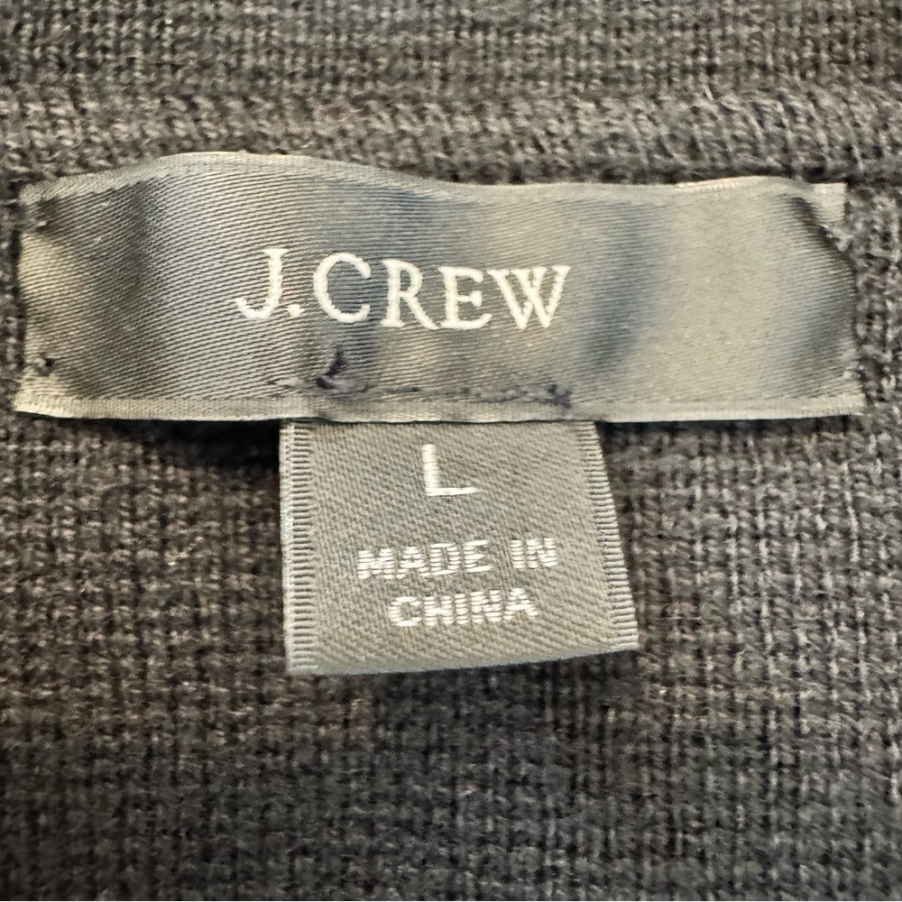 J Crew Cecile Relaxed Sweater Blazer Womens L Black Wool Double Knit Capsule - Picture 10 of 16